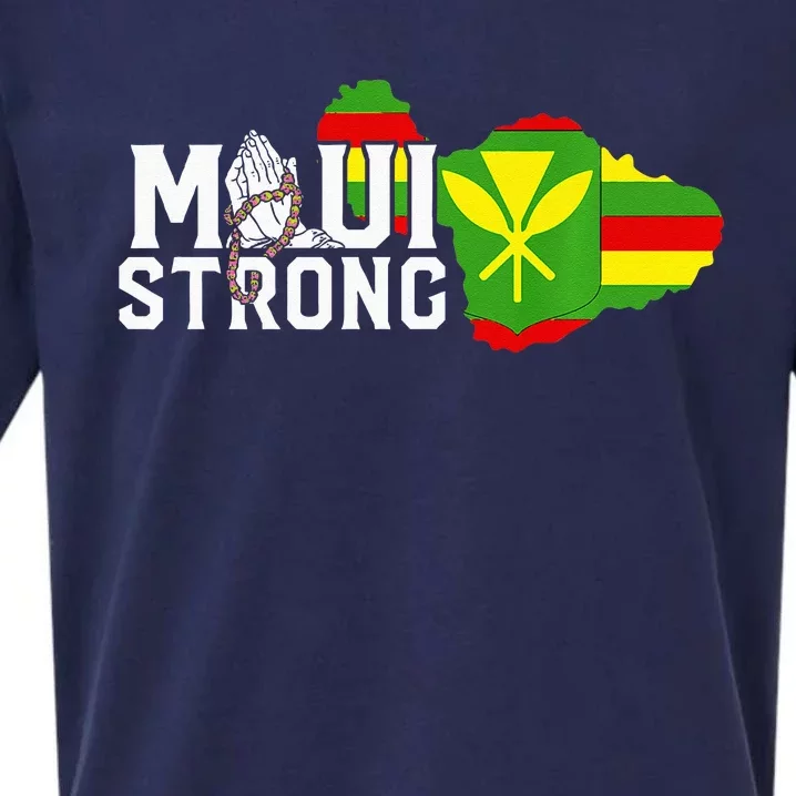 Pray For Maui Hawaii Strong Maui Wildfire Support Men Women Sueded Cloud Jersey T-Shirt