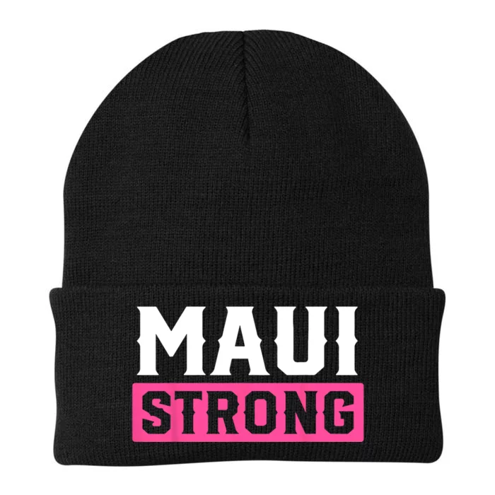 Pray For Maui Hawaii Strong Maui Lahaina Hawaiian Islands Knit Cap Winter Beanie