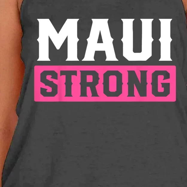 Pray For Maui Hawaii Strong Maui Lahaina Hawaiian Islands Women's Knotted Racerback Tank