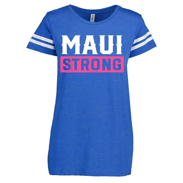 Pray For Maui Hawaii Strong Maui Lahaina Hawaiian Islands Enza Ladies Jersey Football T-Shirt