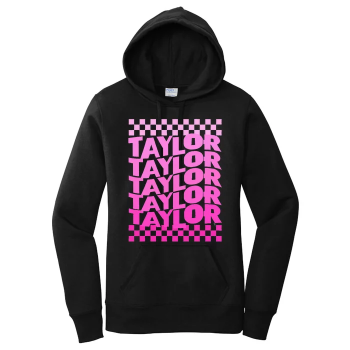 Personalized First Name T.AYLOR Girl Birthday Women's Pullover Hoodie