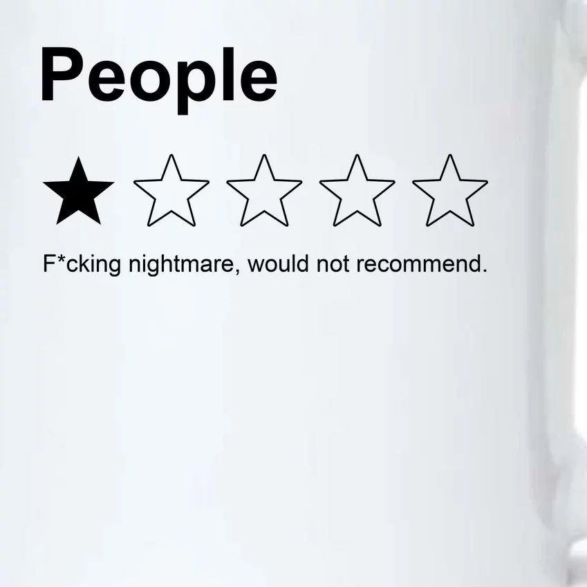 People F*cking Nightmare Would Not Recommend Funny Star Black Color Changing Mug