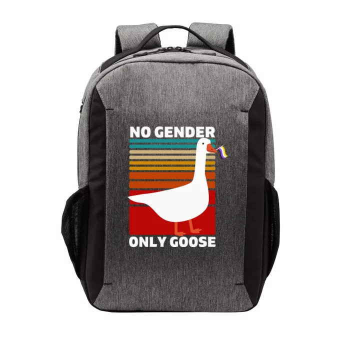 Pride Funny No Gender Only Goose Lgbtq Enby Flag Vector Backpack