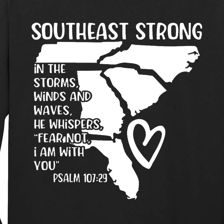 Pray For North Carolina Hurricane Strong Southeast Strong Tall Long Sleeve T-Shirt