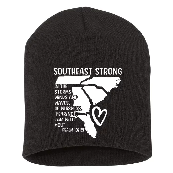 Pray For North Carolina Hurricane Strong Southeast Strong Short Acrylic Beanie