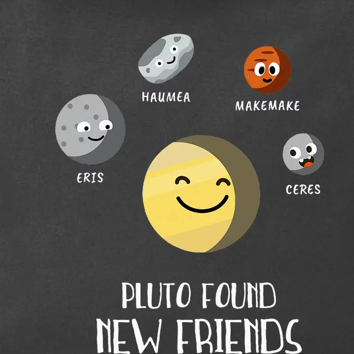 Pluto Found New Friends Dwarf Planets Astronomy Zip Tote Bag