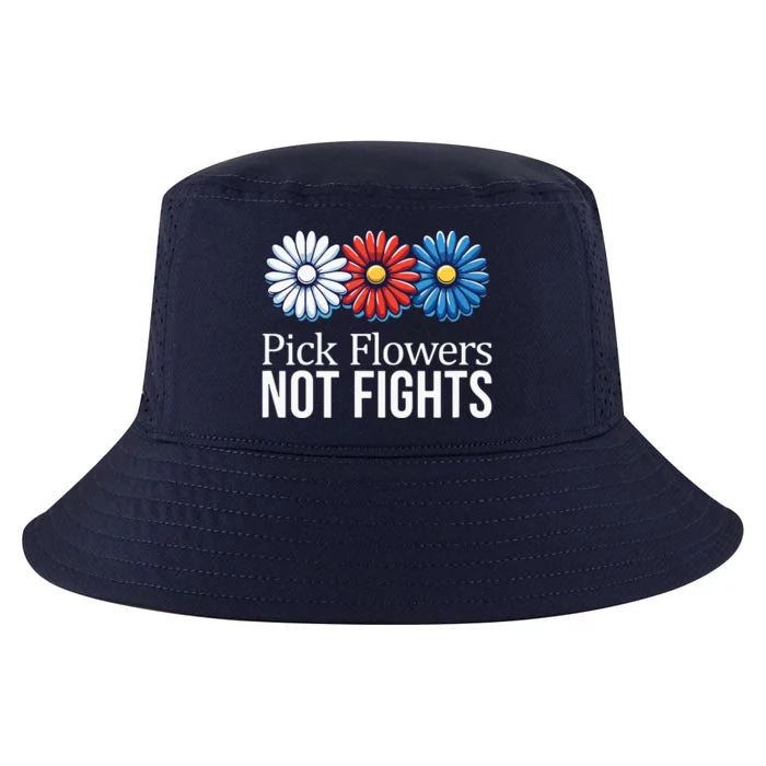 Pick Flowers Not Fights Cool Comfort Performance Bucket Hat