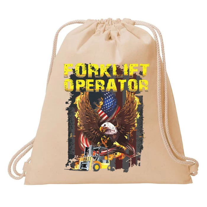 Proud Forklift Operator Drawstring Bag