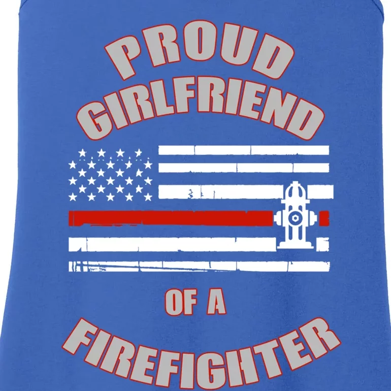 Proud Friend Of A Firefighter Gift Ladies Essential Tank