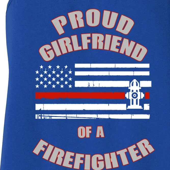 Proud Friend Of A Firefighter Gift Women's Racerback Tank