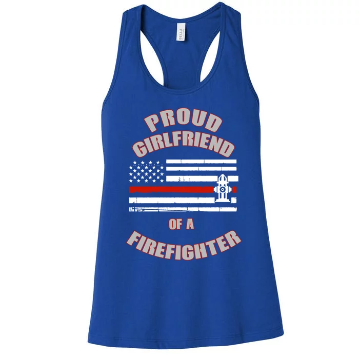 Proud Friend Of A Firefighter Gift Women's Racerback Tank