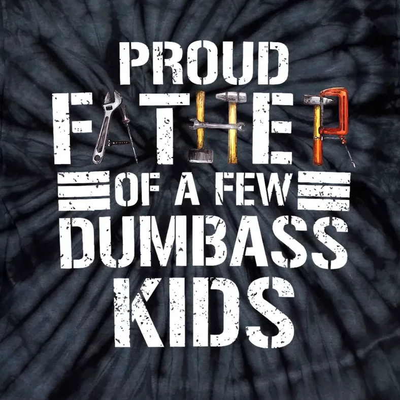 Proud Father Of A Few Dumbass Funny Father Tools 2024 Tie-Dye T-Shirt