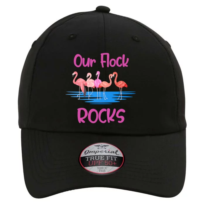 Pink Flamingo Our Flock Rocks Family Group Vacation Gift The Original Performance Cap