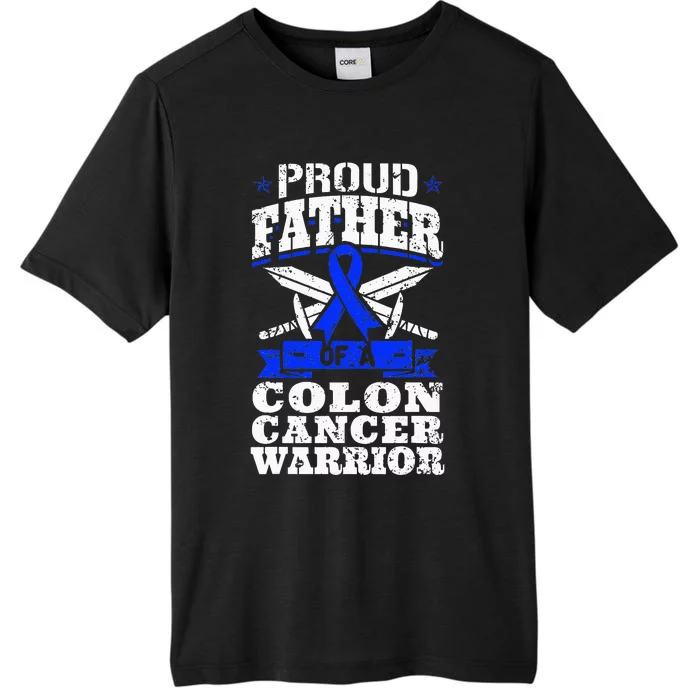 Proud Father Of A Colon Cancer Warrior Awareness Ribbon ChromaSoft Performance T-Shirt