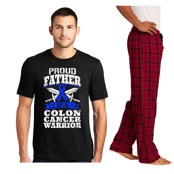 Proud Father Of A Colon Cancer Warrior Awareness Ribbon Pajama Set