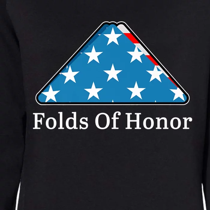 Patriotic Folds Of Honor Fallen Military First Responders Womens California Wash Sweatshirt