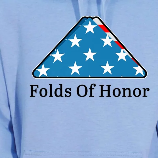 Patriotic Folds Of Honor Fallen Military First Responders Unisex Surf Hoodie