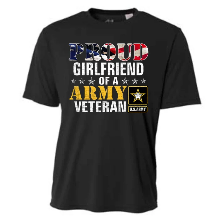 Proud Friend Of A Army Veteran American Flag Military Gift Cooling Performance Crew T-Shirt