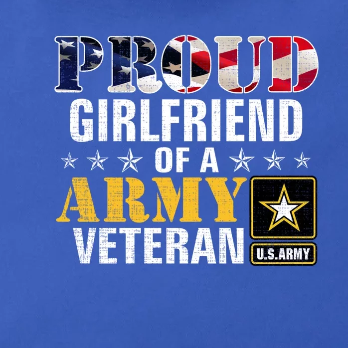 Proud Friend Of A Army Veteran American Flag Military Gift Zip Tote Bag