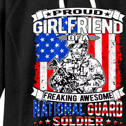 Proud Friend Of A National Guard Soldier Military Lover Gift Women's Fleece Hoodie