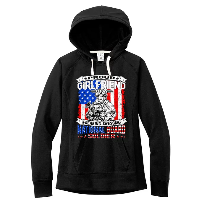 Proud Friend Of A National Guard Soldier Military Lover Gift Women's Fleece Hoodie