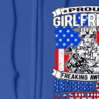 Proud Friend Of A National Guard Soldier Military Lover Gift Full Zip Hoodie