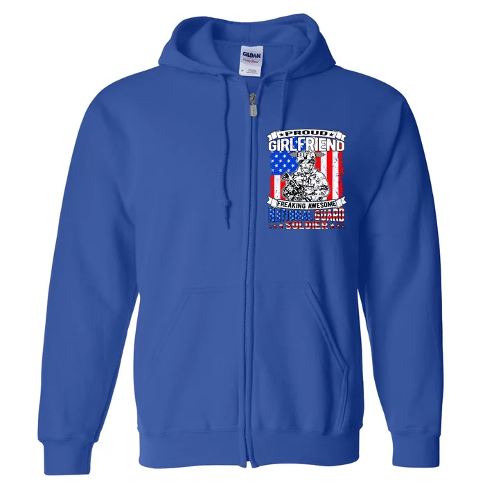 Proud Friend Of A National Guard Soldier Military Lover Gift Full Zip Hoodie