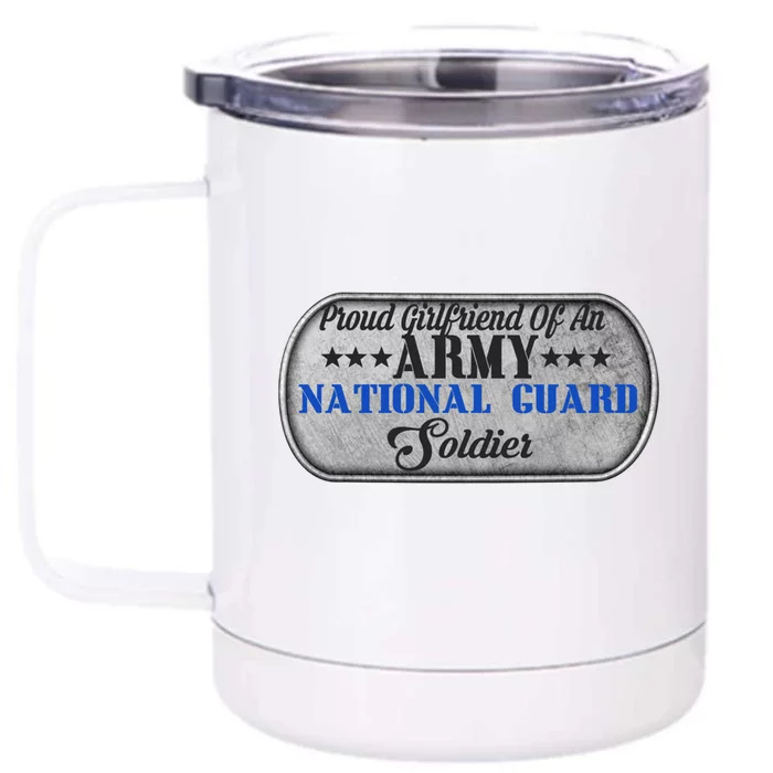 Proud Friend Of An Army National Guard U S Military Gift Front & Back 12oz Stainless Steel Tumbler Cup