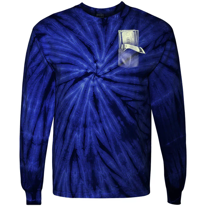 Pocket Full Of Cash Tie-Dye Long Sleeve Shirt