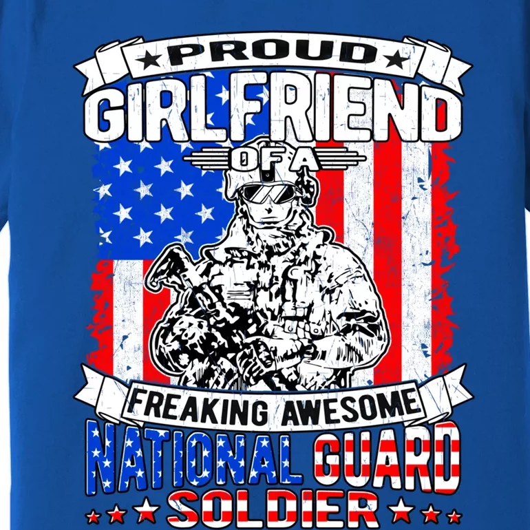 Proud Friend Of A National Guard Soldier Military Lover Cute Gift Premium T-Shirt