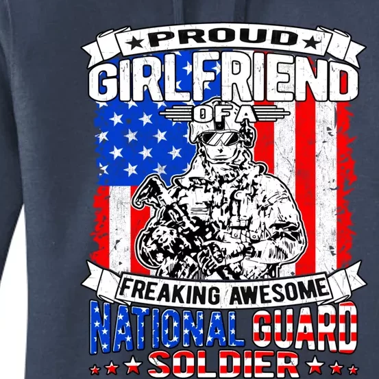 Proud Friend Of A National Guard Soldier Military Lover Cute Gift Women's Pullover Hoodie