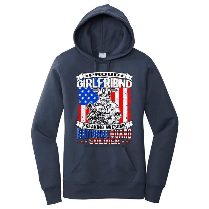 Proud Friend Of A National Guard Soldier Military Lover Cute Gift Women's Pullover Hoodie