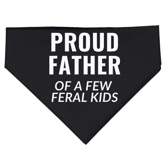 Proud Father Of A Few Feral Kids USA-Made Doggie Bandana