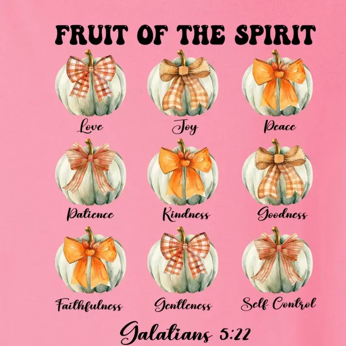 Pumpkin Fruit Of The Spirit Fall Halloween Bible Verse Toddler Long Sleeve Shirt