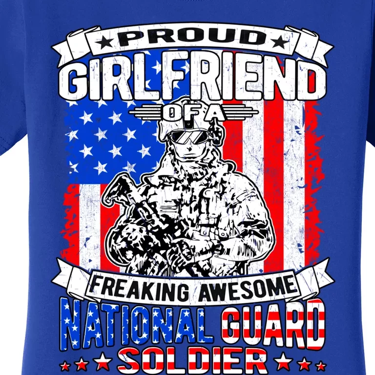 Proud Friend Of A National Guard Soldier Military Lover Meaningful Gift Women's T-Shirt