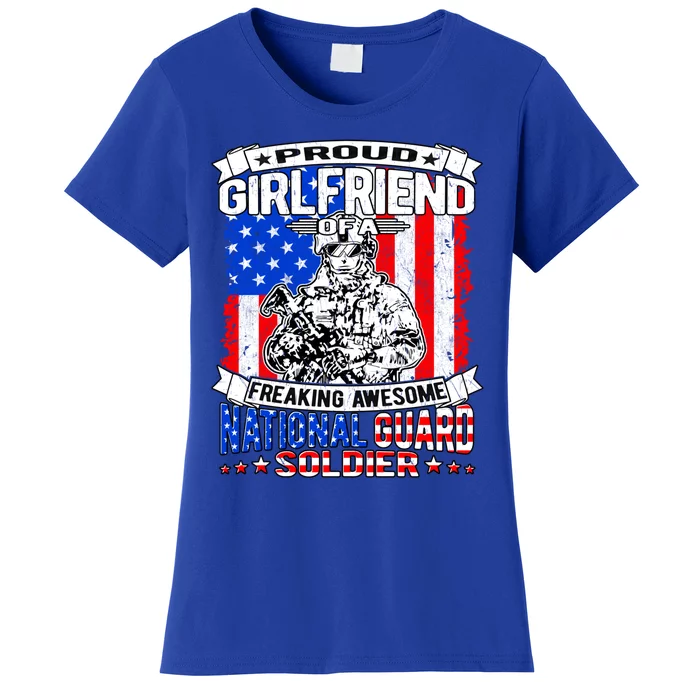 Proud Friend Of A National Guard Soldier Military Lover Meaningful Gift Women's T-Shirt