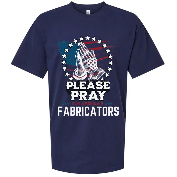 Prayers For Our Fabricators For Patriotic Apparel Collectors Sueded Cloud Jersey T-Shirt