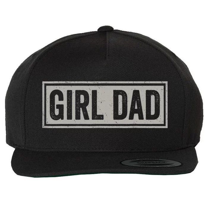 Proud Father of Fathers Day Vintage Wool Snapback Cap