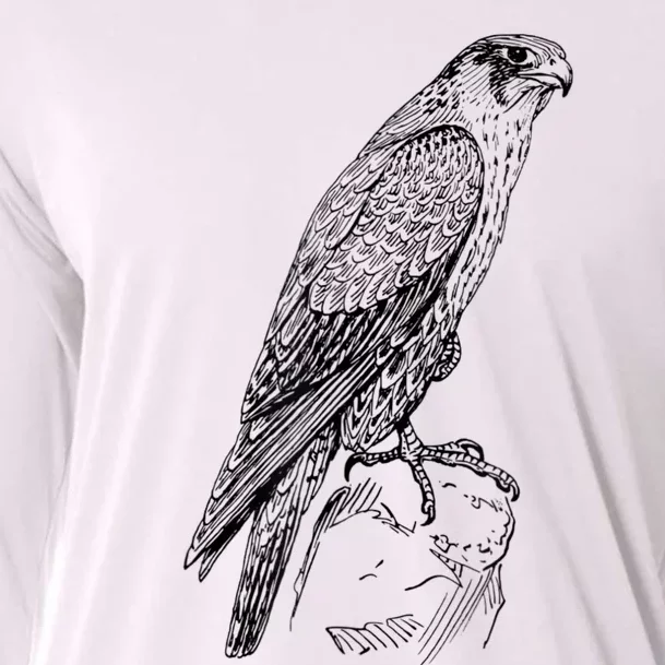 Peregrine Falcon Ornithology Falconer Bird Lover Cooling Performance Long Sleeve Crew