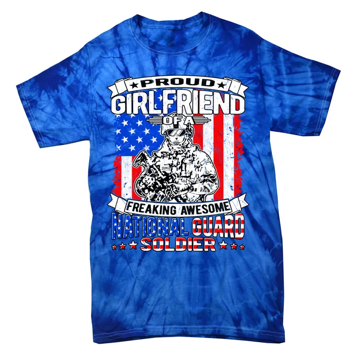 Proud Friend Of A National Guard Soldier Military Lover Gift Tie-Dye T-Shirt