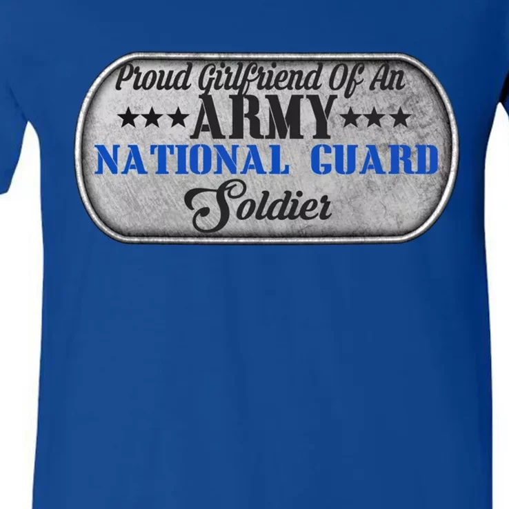 Proud Friend Of An Army National Guard U S Military Great Gift V-Neck T-Shirt