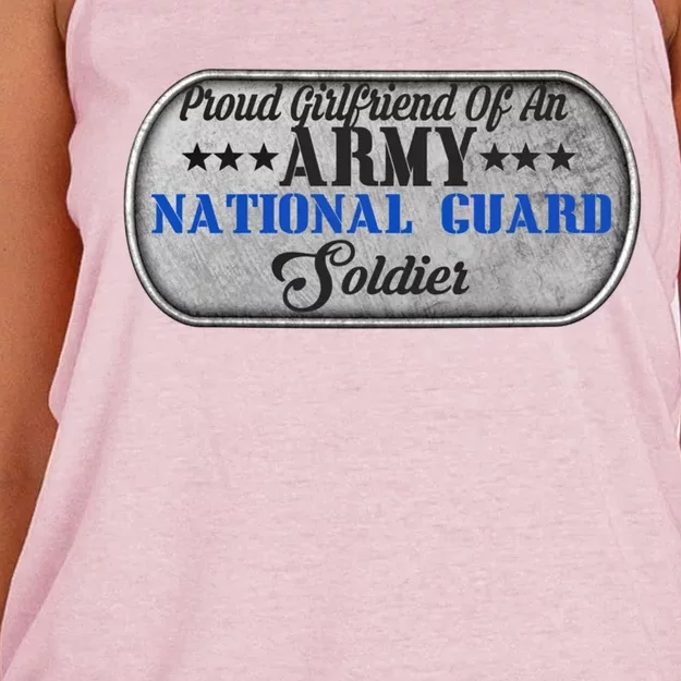 Proud Friend Of An Army National Guard U S Military Great Gift Women's Knotted Racerback Tank