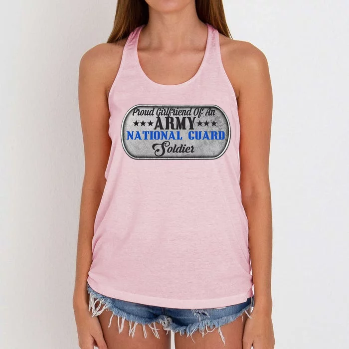 Proud Friend Of An Army National Guard U S Military Great Gift Women's Knotted Racerback Tank