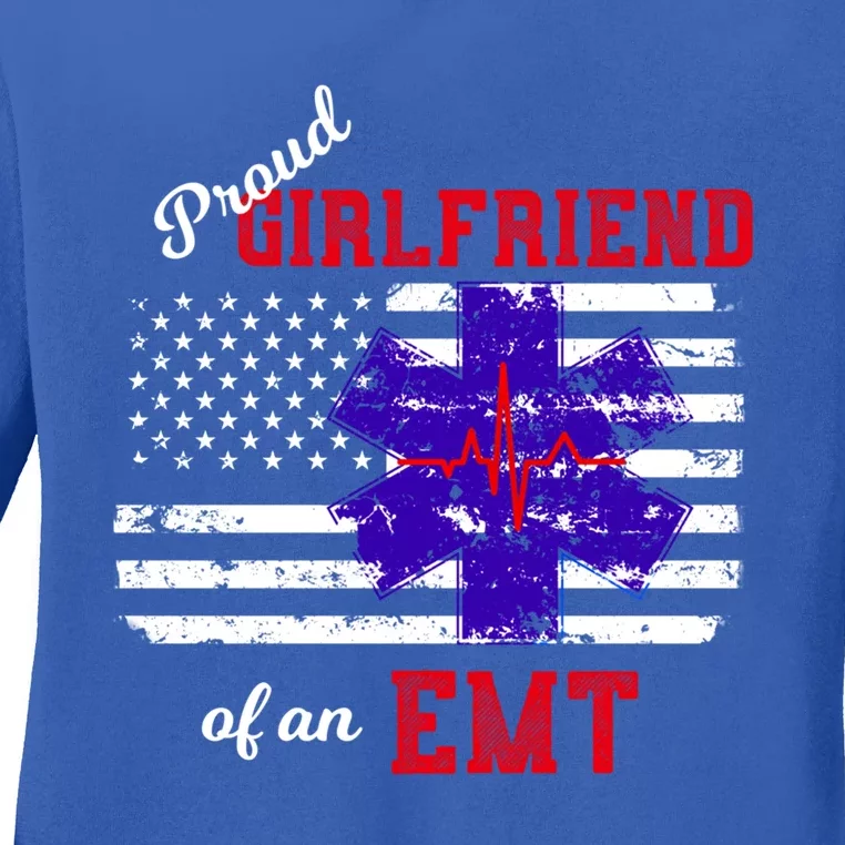 Proud Friend Of An Emt Paramedic Emt Gift Ladies Long Sleeve Shirt