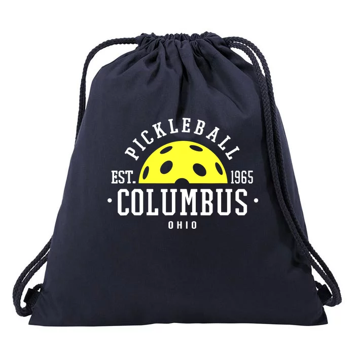 Pickleball For Pickleball Players In Columbus Ohio Yellow Drawstring Bag