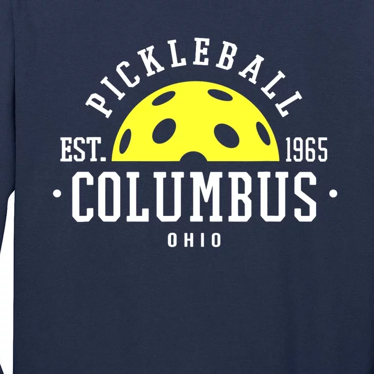 Pickleball For Pickleball Players In Columbus Ohio Yellow Tall Long Sleeve T-Shirt