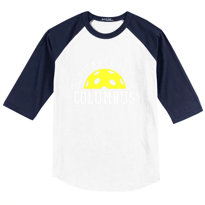 Pickleball For Pickleball Players In Columbus Ohio Yellow Baseball Sleeve Shirt