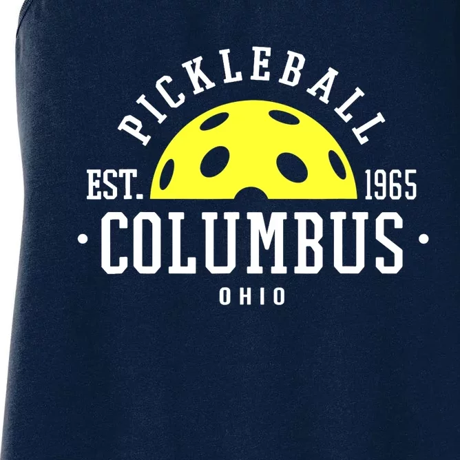 Pickleball For Pickleball Players In Columbus Ohio Yellow Women's Racerback Tank