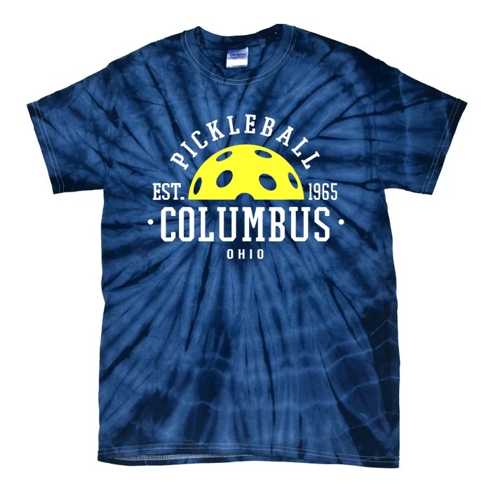 Pickleball For Pickleball Players In Columbus Ohio Yellow Tie-Dye T-Shirt