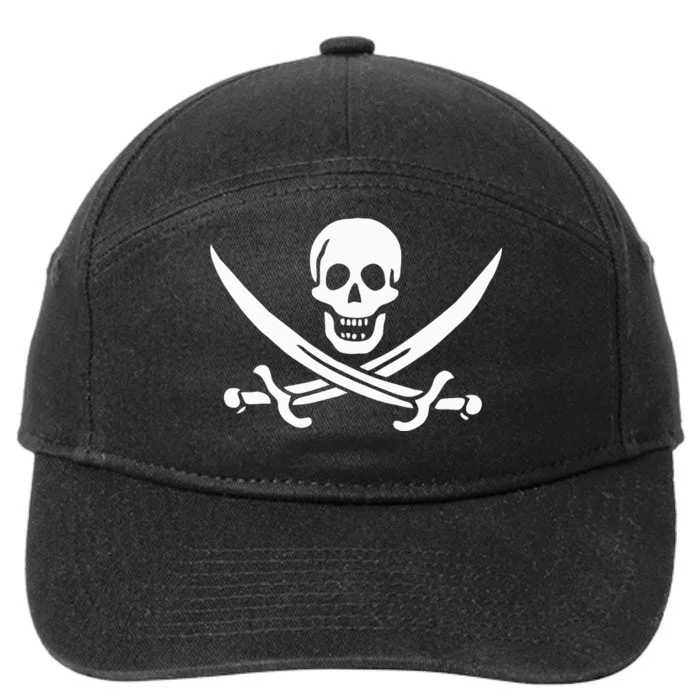 Pirate Flag 7-Panel Snapback Hat